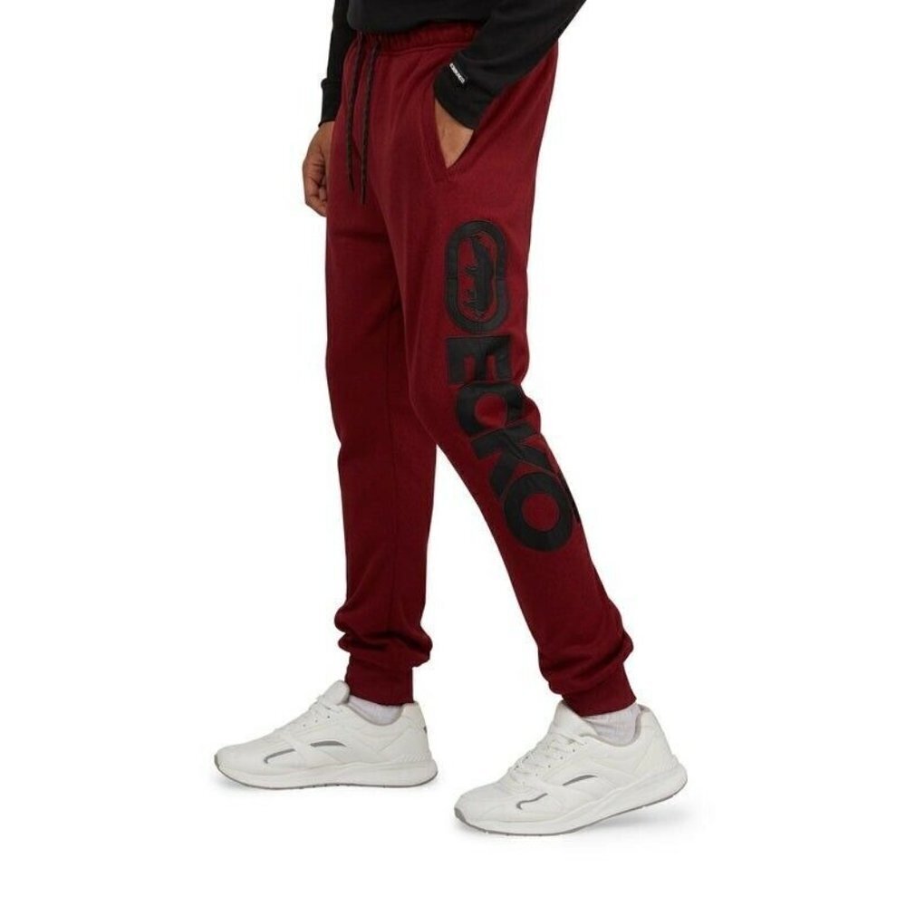 ECKO UNLTD Fleece Honorable Casual Drawstring Jogger Logo Sweatpants Size Large